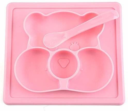 Baby Placemat Silicone Feeding Plate for Toddlers, Easily Wipe Clean- Silicone-image-44