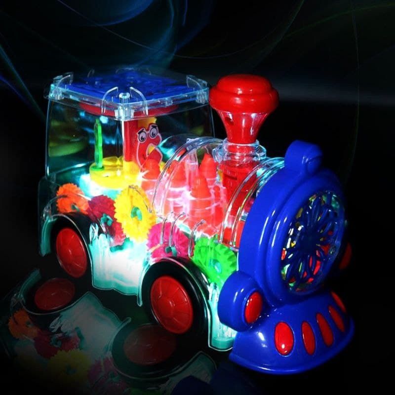 galox Transparent Train Musical and 3D Lights Kids Transparent Train Toy for Kids Baby Toy Multi color lighting toy-picture-11
