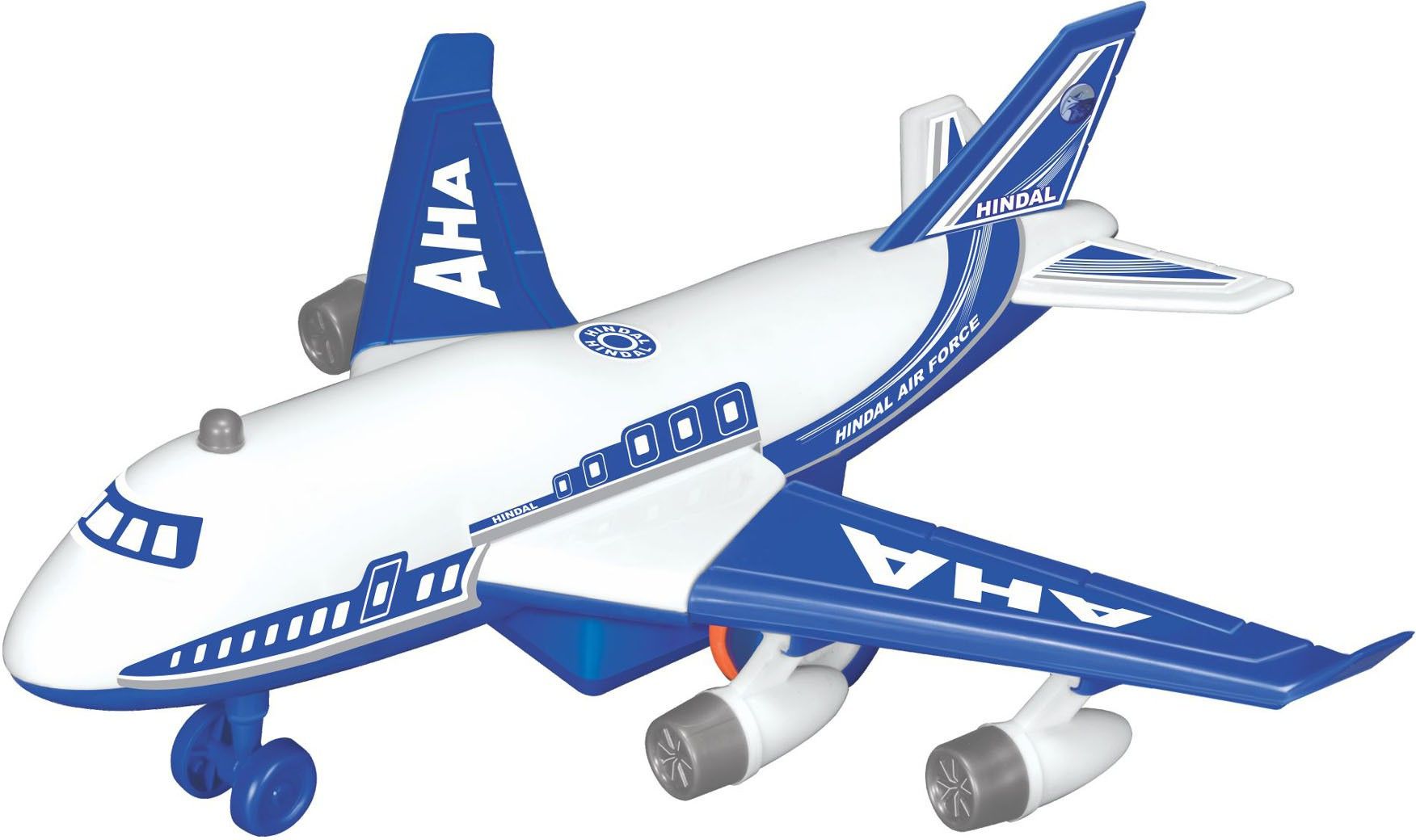 ABS Plastic Big Size Unbreakable Pull Along with Friction Powered AHA Domestic Plane Vehicle Toy for Kids