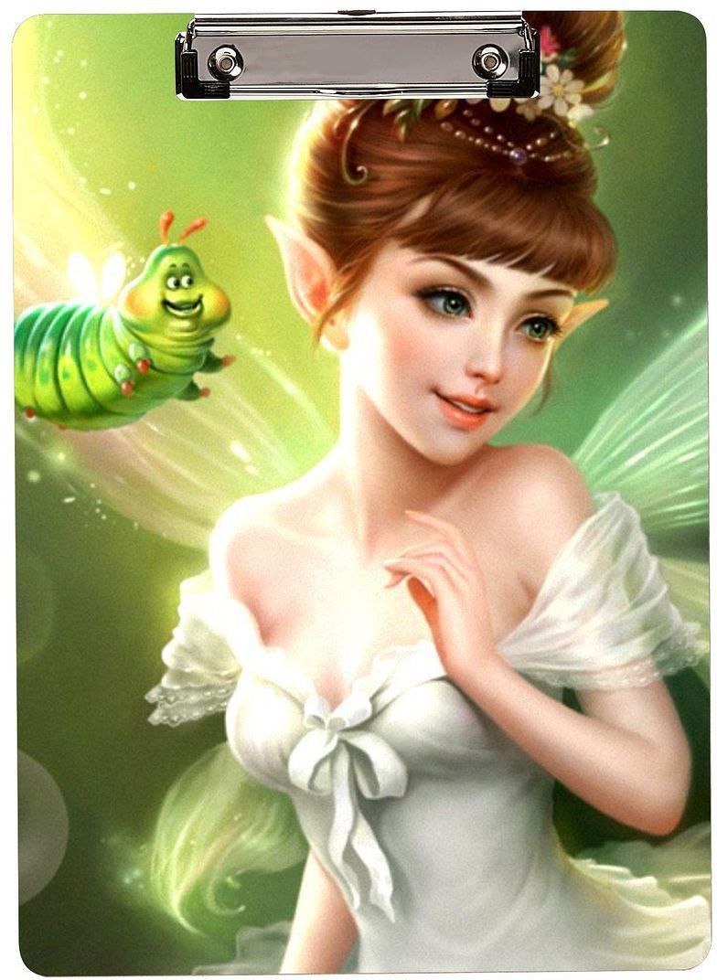 cvanu Beautiful Girl Angle With Insect Wooden Exam Clipboard Writing Examination Pad_CV04-picture-23