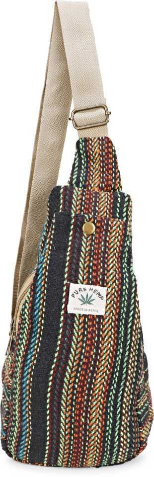 Multicolor Men & Women Sling Bag - Medium Hemp Sling Shoulder Bag for both Men & Women Regular size