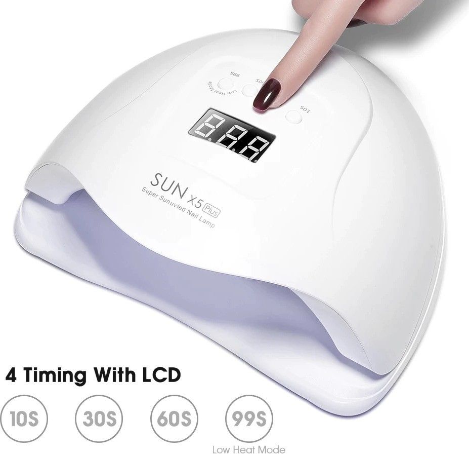 36LED UV Nail Gel Dryer Lamp For Manicure 54W Dual Power LED Nail Dryer Lamp for Curing All Gel Polish Drying with Auto Sensor and 4 Mode Timer Button (Salon Quality) Nail Polish Dryer-image-1
