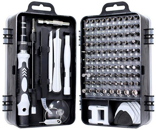 dotcom 115 in 1 Interchangeble Multipurpose Mini Screwdriver Set Magnetic Slot Wrench Bits Repair Tools Kit Set Combination Screwdriver Set for Home Appliance,Laptop,Mobile,Computer Standard Screwdriver Set image 1