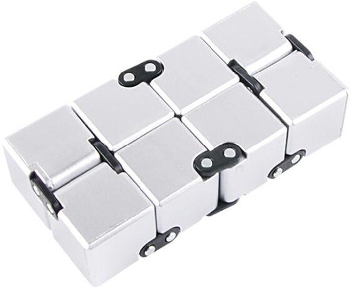 d'mega mart Playing block cube infinity toy Finger cube ONE White image 1