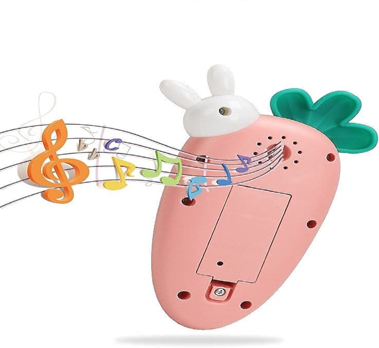 toyvala Carrot/Radish Style Baby Cell Phone Toy With Light & Various Music Sounds129-picture-26