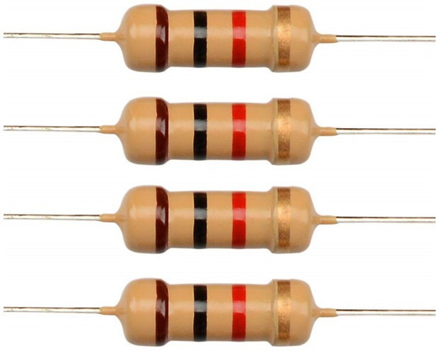 zigshash 1K Resistor 1/4 Watt Pack of 100 pcs Fixed Resistor image 1