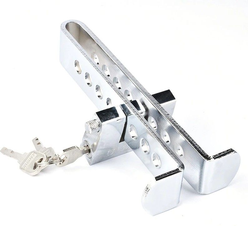 srphere Universal Auto Car Brake Clutch Pedal Lock Alloy Steel Anti-Theft Security Clutch Accelerator Pedal Locking For Car Truck Gear Lock-picture-17