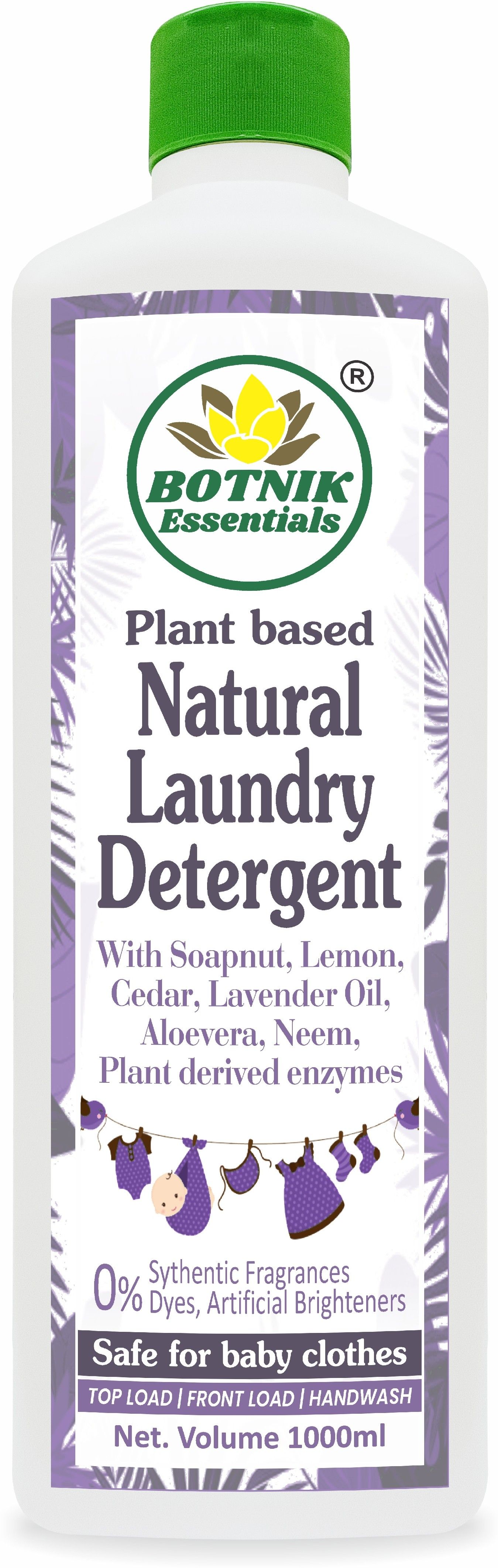 Plant Based Natural Laundry Detergent I Baby Safe I With Soapnut, Lemon, Cedar, Lavender oil, Aloevera, Neem Liquid Detergent-image-12