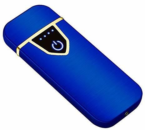 enmora 56 | 24 _ Touch Flameless Rechargeable Cigarette Cigar Lighter with Battery Indicator and Micro USB Charging Cable Pocket Lighter-picture-38