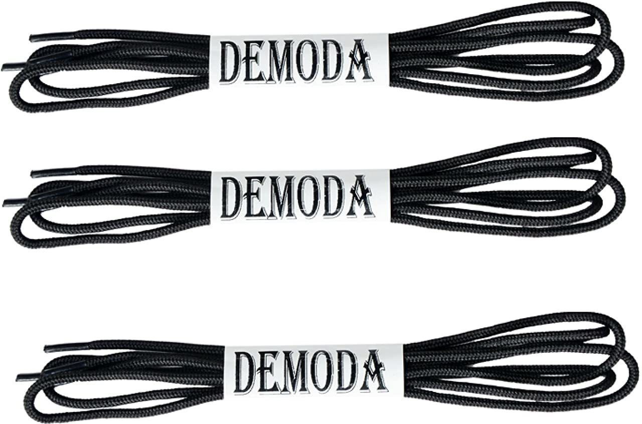 DE'MODA Black Thin Shoelaces For Formal Shoes Shoe Lace-image-0