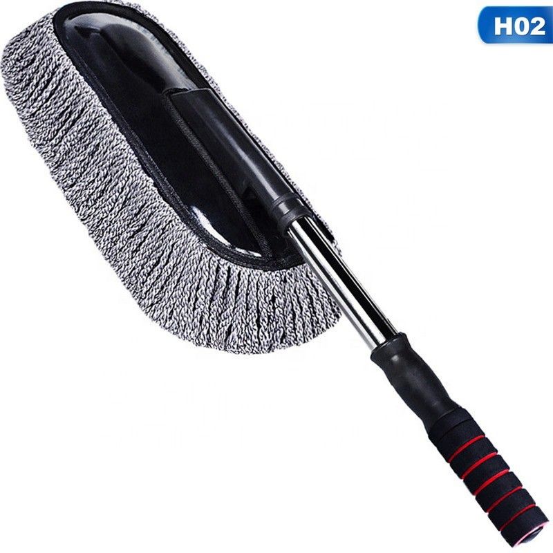 Car Cleaning Brush Mop Adjustable Car Duster Wet and Dry Duster Wet and Dry Duster Vehicle Interior Cleaner-image-32
