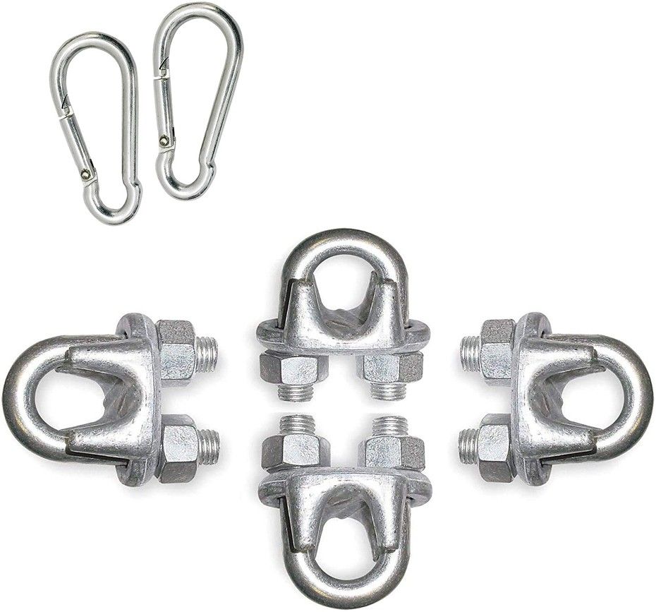 ssg Sports Machine Wire Lock 4 Pieces with 2 Snap Hooks Heavy Duty Locking Carabiner-picture-10