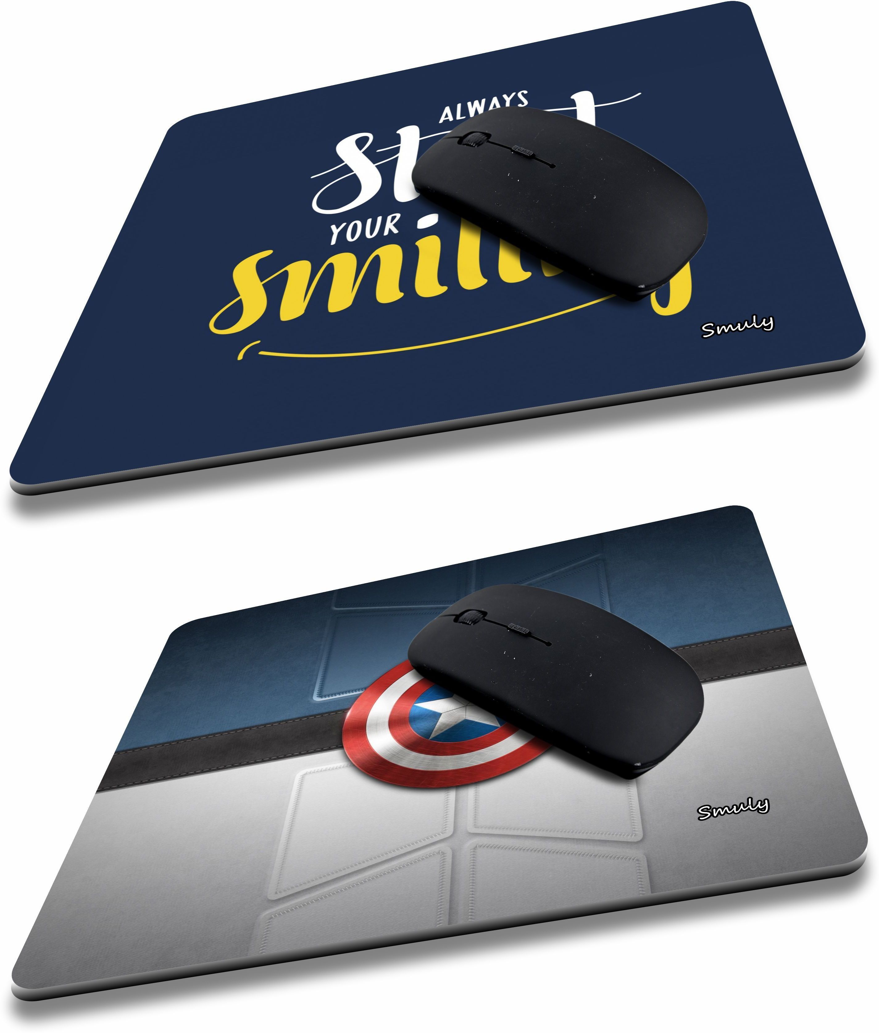 SMULY Printed Designer Anti Skid, Thick Non-Slip Rubber Base Mouse Pad COMBO PACK OF 2Compatible with Computer, Laptops, PC, Home & Office Mousepad HD Quality Mousepad-picture-20