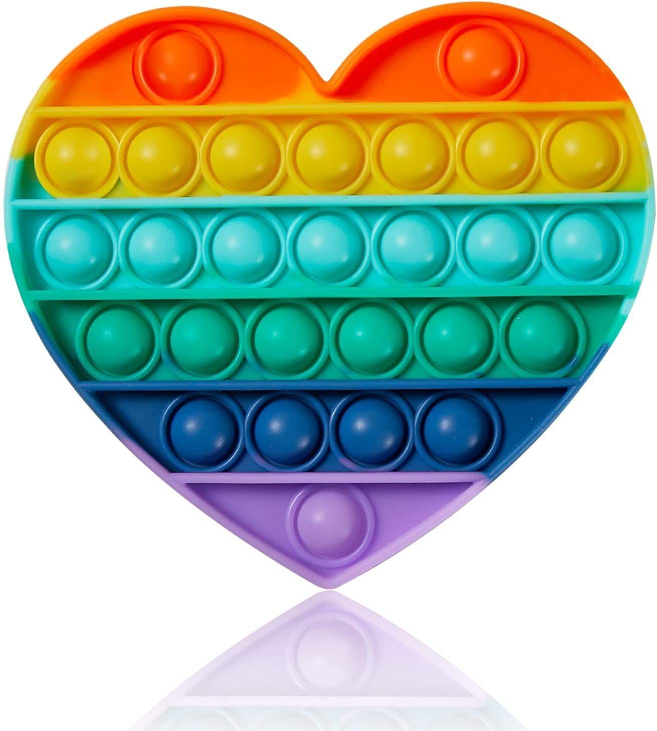 Push Pop it Fidget Toy Game, Bubble Sensory Toy For Kids and Adults ( Heart )-image-15