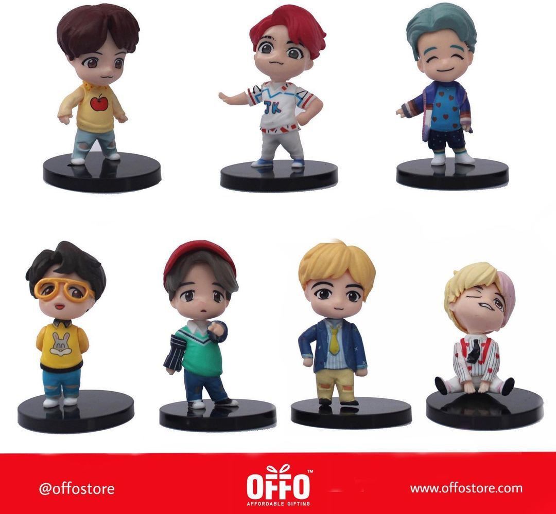 BTS Tiny Tans - Idol (Set of 7)| BTS / BT21 Merchandise For BTS Army and Kpop Lovers (Size : 7-8 cm)-image-6