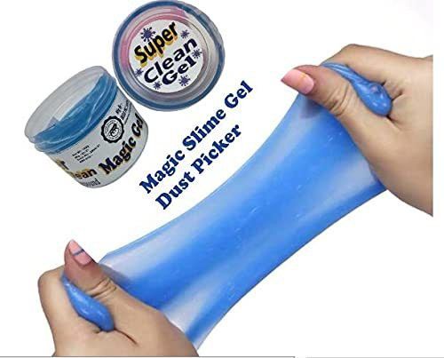 MOTO CARE Super Clean Magic Gel Cleaner for Car Interior Dust Cleaner for Keyboard Computer Laptop Home & Office Window Grill Electronics Cleaning Gel – Blue for Computers-image-31