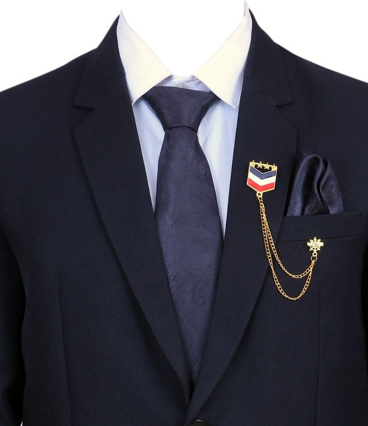 RANDOM STRIPE Satin Tie Pin Set-picture-32