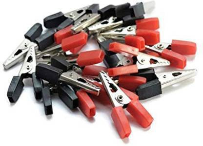 sk traders ALLIGATOR CLIP PACK OF 10 Electronic Components Electronic Hobby Kit image 1