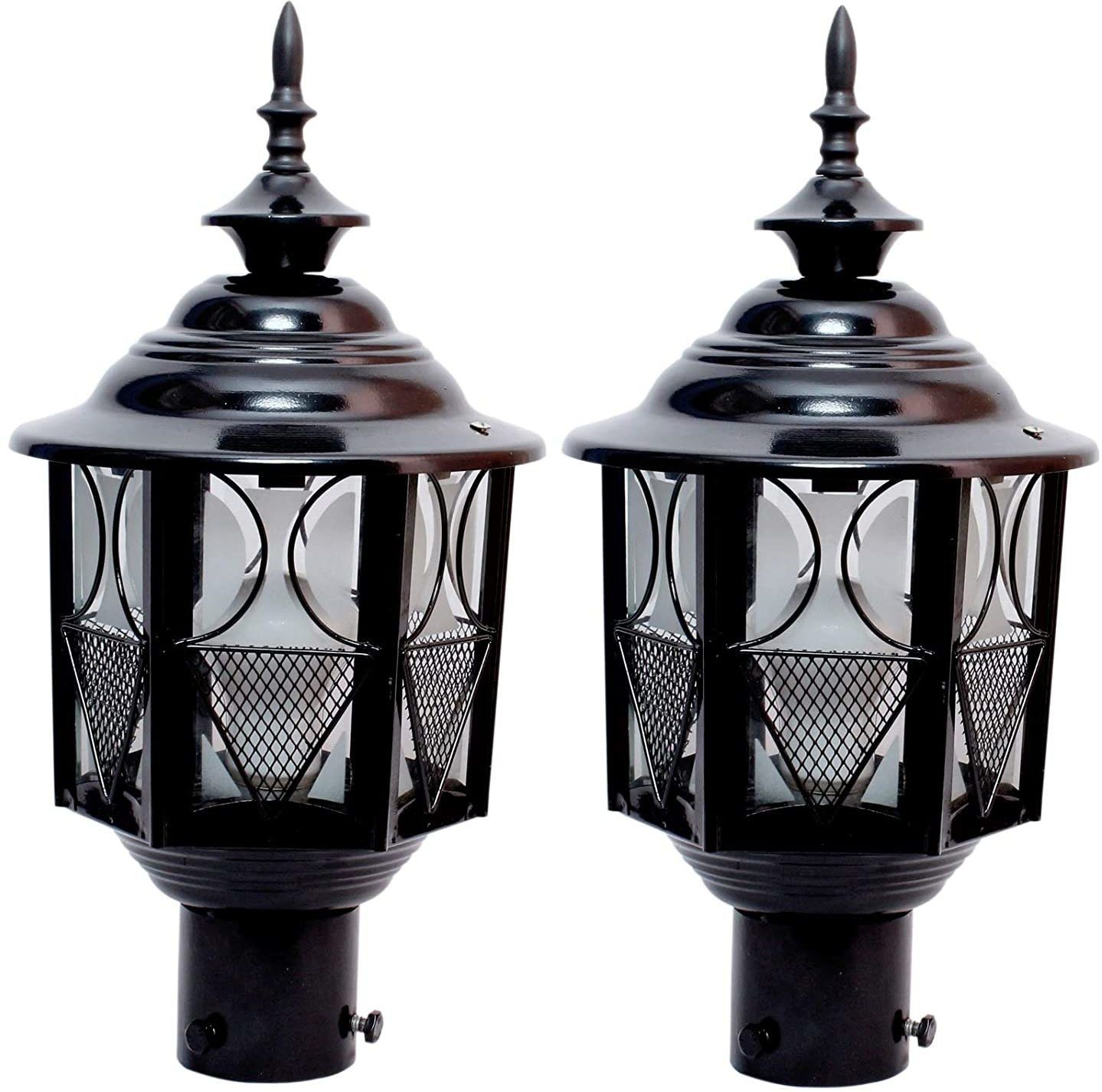 KIN-METRO Modern Shape /Pillar for Home, PACK OF 2 Gate Light Outdoor Lamp-image-45