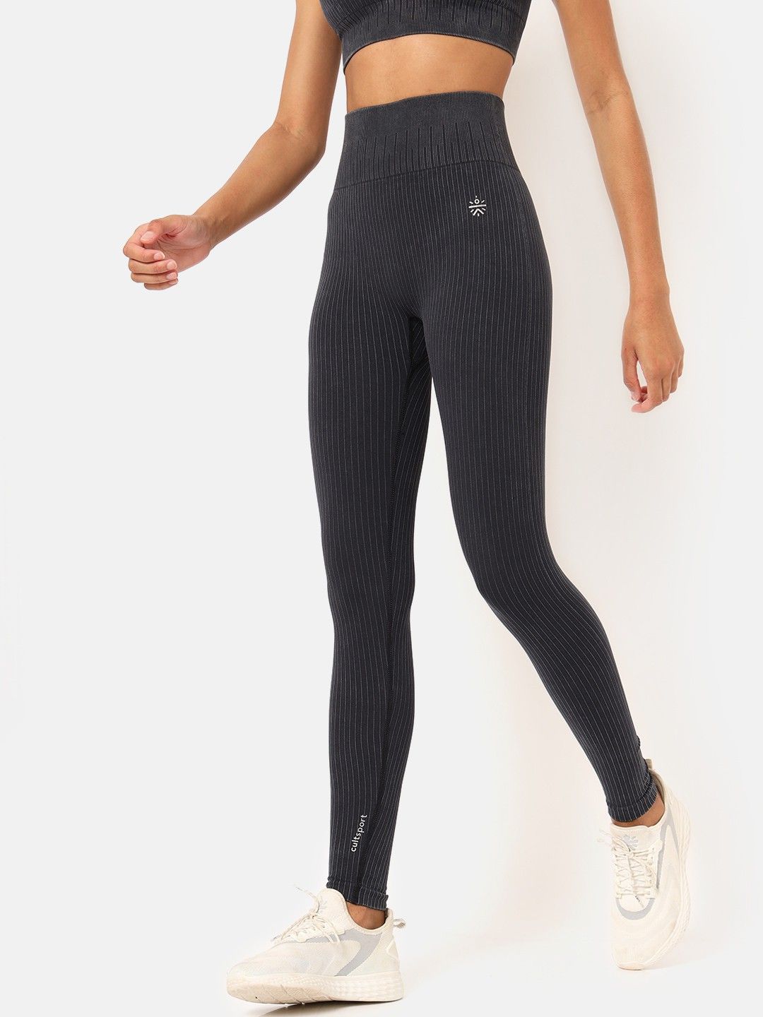 cult Striped Women Black Tights-picture-12