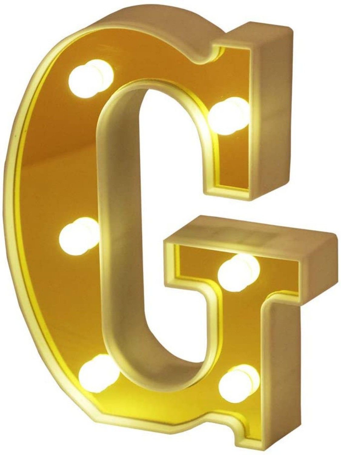 mansaa LED Marquee Letter Lights Sign, Alphabet LED Lights for Home Party Wedding Decoration - G Table Lamp-picture-24