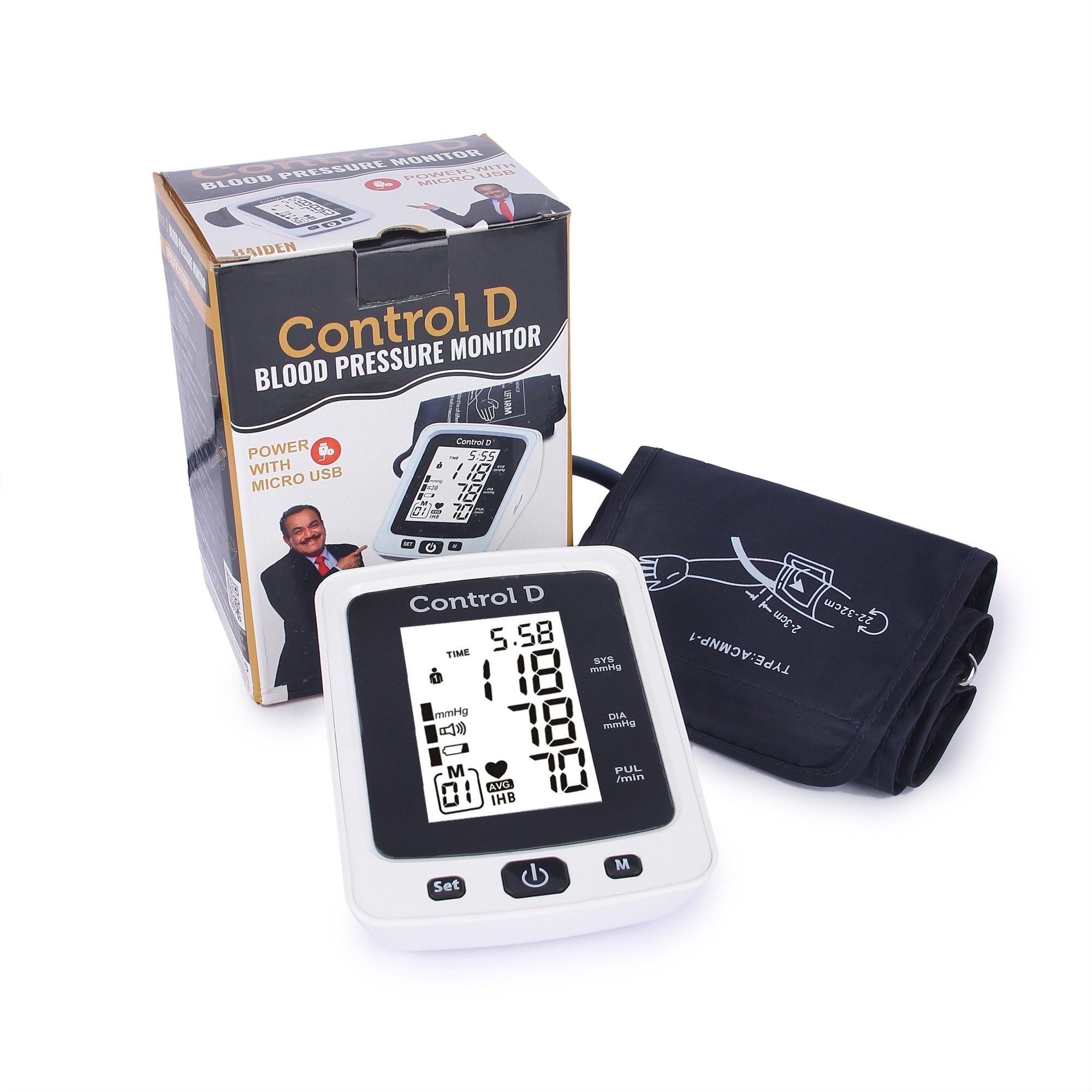 Control D USBBP Digital BP Monitor BP Machine Blood Pressure Monitor Machine | Automatic Digital Electronic Blood Pressure Monitor | One Touch Operations Automatic Digital Electronic USB Port Bp Monitor-image-33