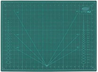A2 Cutting Mat Double Sided, Non-Slip, Waterproof Hobby Mat, Large PVC Rotary Cutting Mats for Crafts, Sewing, Quilting, Fabric, Scrapbooking, Art Project (23 X 17 Inch)) Cutting Mat-image-14