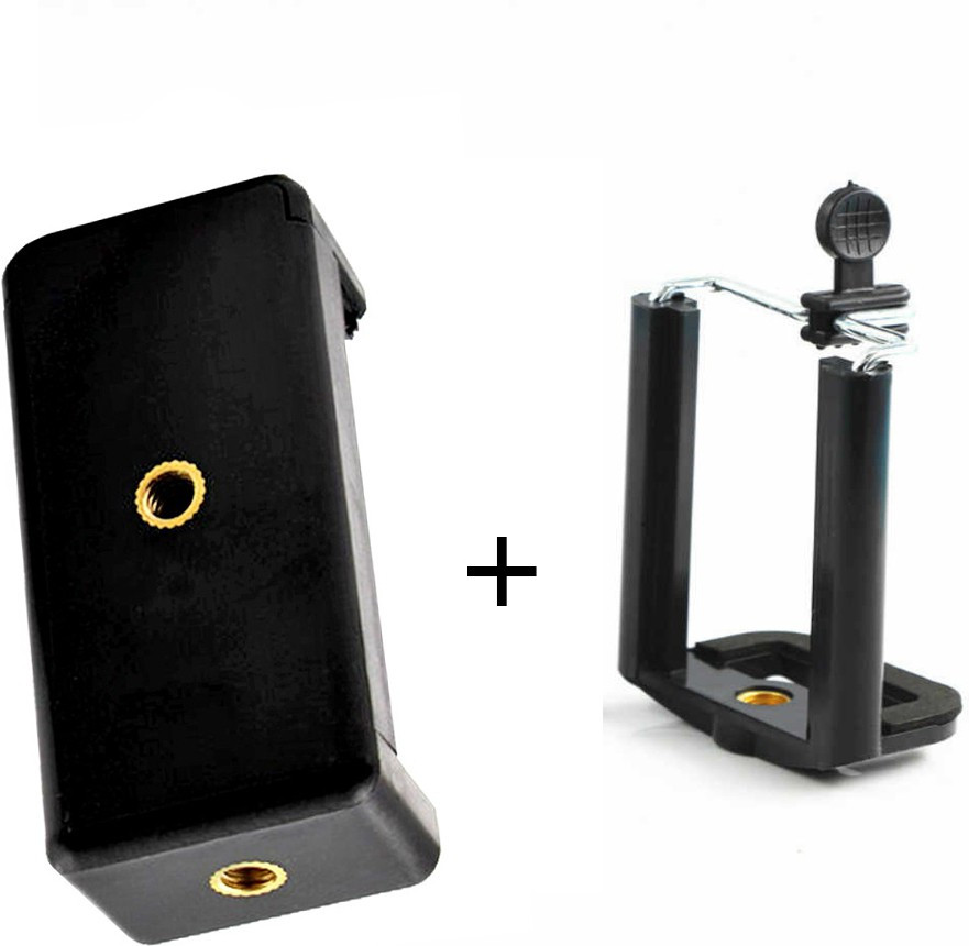 POZUB 360 Degree mobile clip, Mobile Phone Universal Monopod Holder Clip + 2 Hole Mobile Clip Mount for Mobile Camera Holder and Tripod Mount Holder Clip/Mount Adapter/Adjustable Clamp and 360 Degree Ball Head Set for Mobile Phone, Smartphone’s, Selfie Stick & All Types of Tripods Tripod, Monopod Kit, Monopod, Tripod Kit, Tripod Bracket, Tripod Clamp Monopod Mount Adapter Mobile Camera Holder and Tripod Mount Holder Clip/Mount Adapter/Adjustable Clamp Flash Shoe Adapter image 1