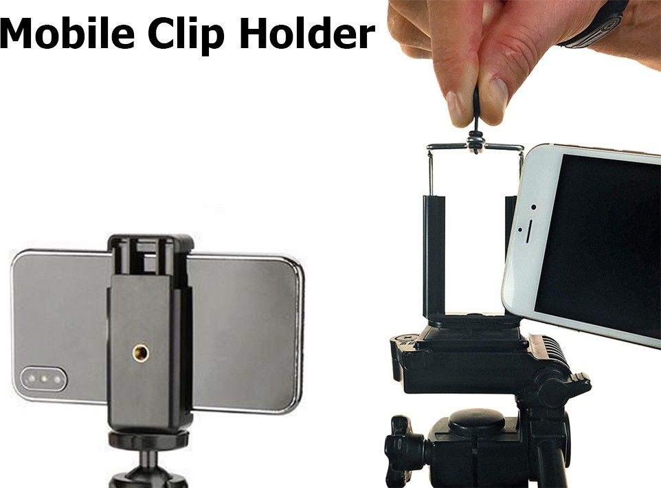 POZUB Holder mobile clip|| Mobile clip stand|| Mobile Phone, Smartphone’s, Selfie Stick & All Types of Tripods mobile holding clip Camera Holder||, High Quality Monopod Mount Adapter Mobile Camera Holder and Tripod Mount Holder Clip/Mount Adapter/Adjustable Clamp and 360 Degree mobile clip Universal Tripod Clip Holder +2 Hole Mobile Clip Mount Adapter/Adjustable Clamp for Mobile Camera Holder and Tripod Mount Holder Monopod Mobile Phone Tripod, Monopod, Monopod Kit, Tripod Ball Head, Tripod Bracket, Tripod Clamp, Tripod Kit Flash Shoe Adapter