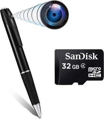 SKY HUB Spy Pen Camera 1080p HD Video & Audio Recording Free 32GB Memory Card Technoview Mini Slim Metal Body Portable Hidden Pen Camcorder Spy Pen Gadget HD Video Recorder For Home Office Meeting Security Security Camera