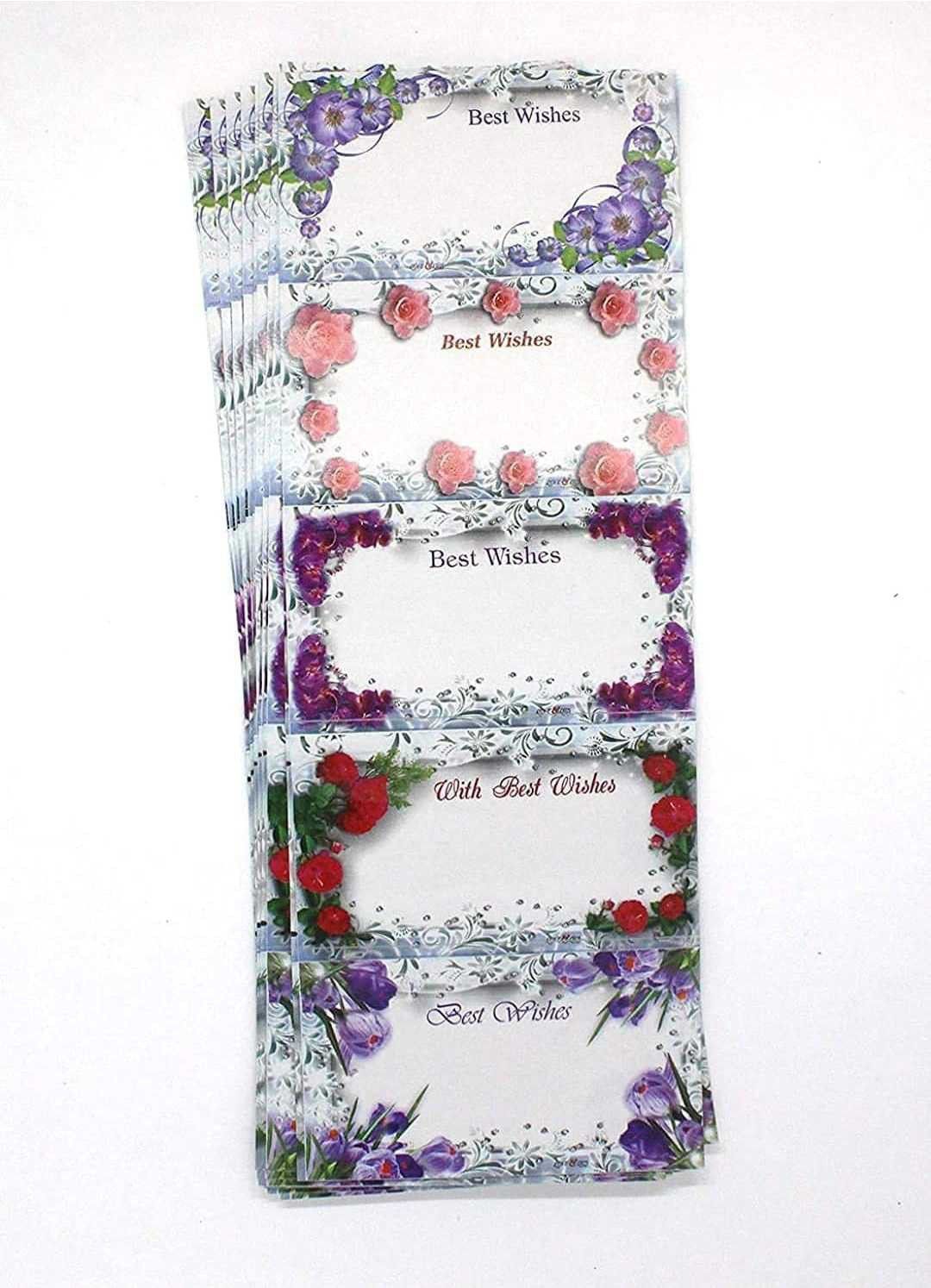 ( Pack of 50 Pcs Best Wishes Sticker ) tag Suitable for Gift Wrapping and Cover Notes Name Slip-image-13