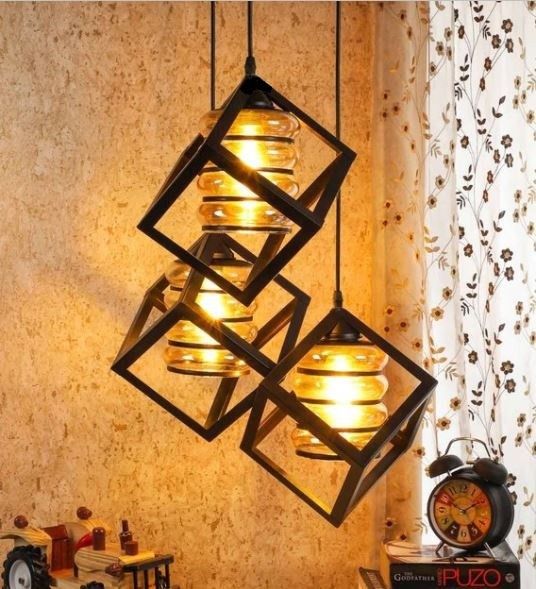 kinis KIN - CLUSTER HANGING CUBE SURBHI GLASS THALI Cluster Pendant Light/ Cluster Hanging Light/ Cluster Ceiling Light to décor your Home/ Bedroom/ Drying Room/ Living room/ Staircase/ Balcony/ Kitchen/ Study Table/ Office/ Restaurant/ Hotel/ Shop/ Café/ Dinning/ Coffee Shop Chandelier Ceiling Lamp-picture-19