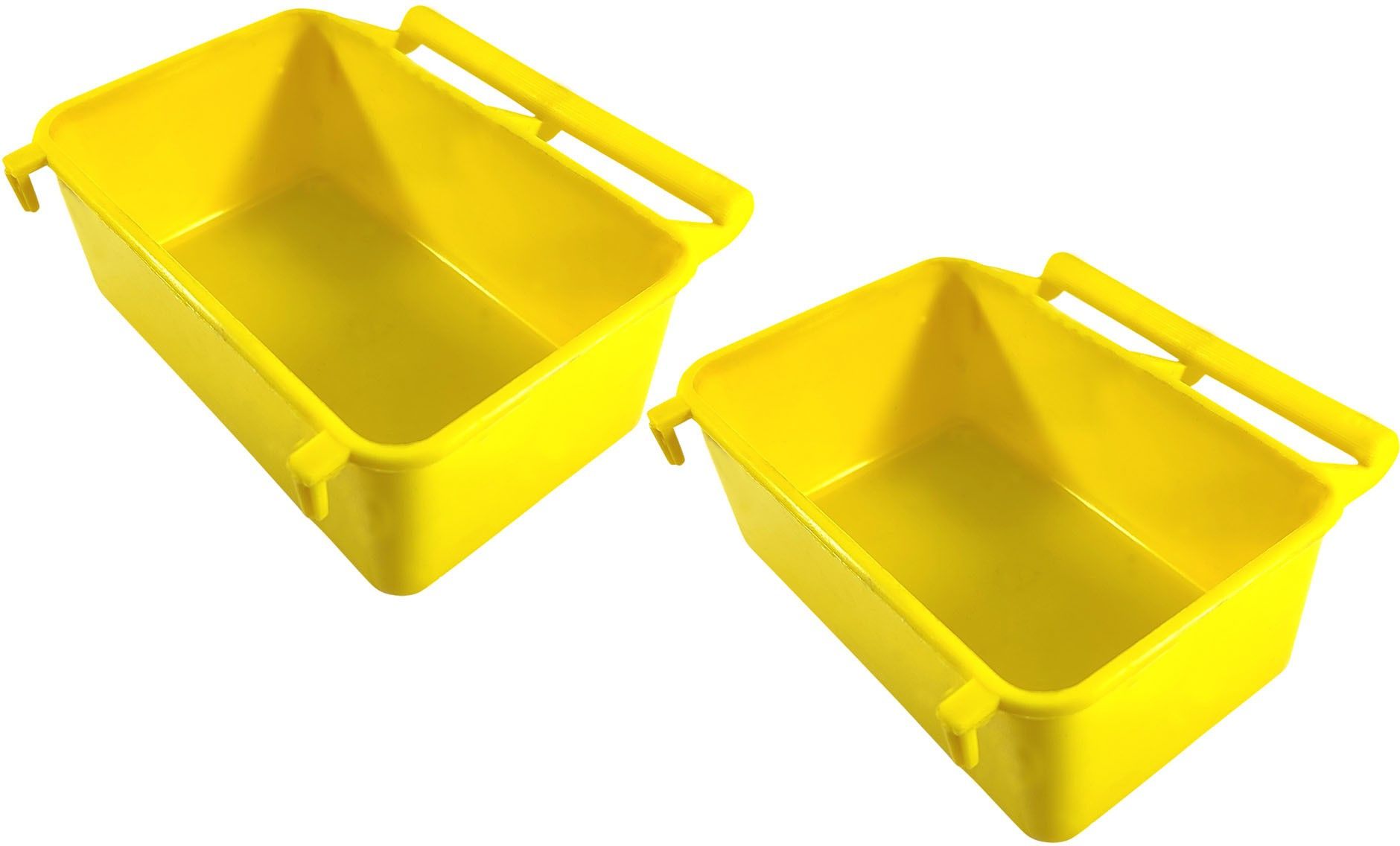 onetop High Quality Plastic Birds Cage Water Bowl and Food Feeders (Pack of 2) Window Bird Feeder Bird Feeder-picture-46