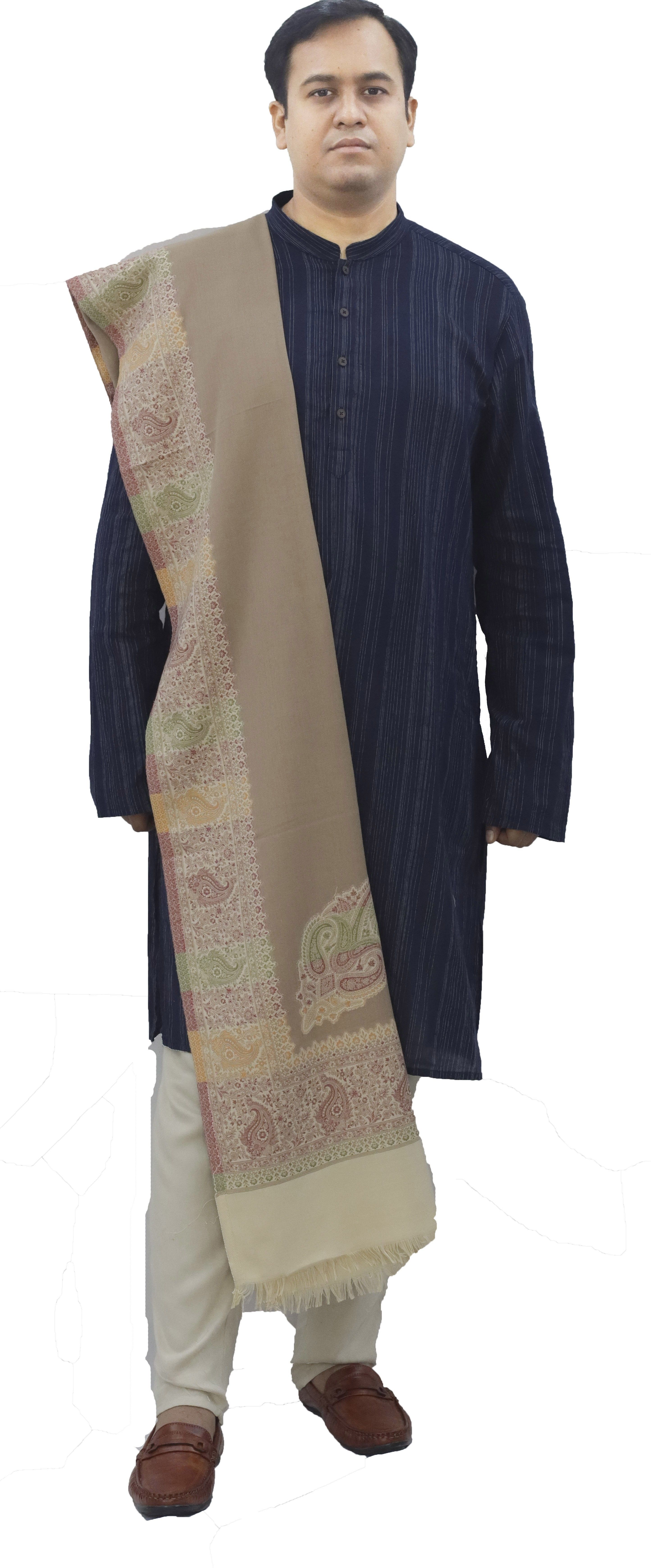 KAVIM Wool Embellished Women, Men Shawl-picture-14