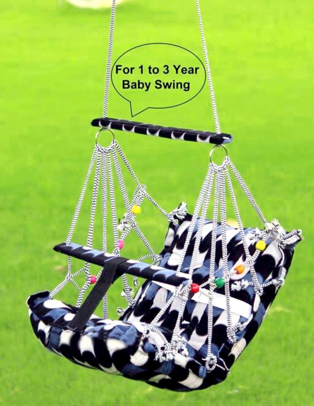 Cotton Swing Chair For Kids Baby's Children Folding & Washable 1-3 Years With Safety Belt-Indoor Swing For Kids | Baby Swing |Kids Product | Swing For Babies | Kids Swing | Swing For Baby-Kids Hanging Swing Swings