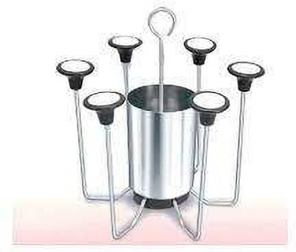 Fancy Glass and Cutlery Stand Stainless Steel Glass Holder-image-2