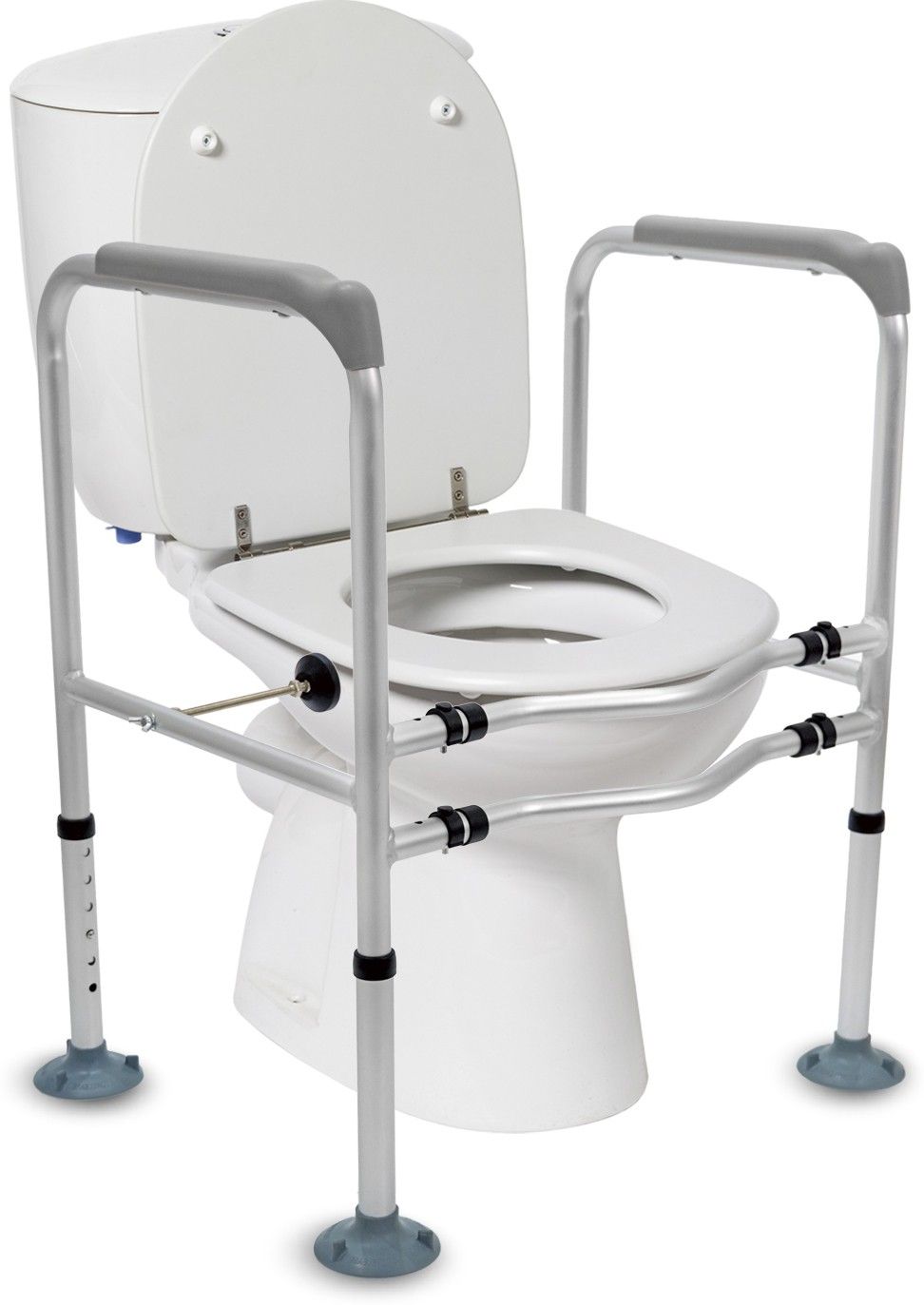 Lightweight Aluminum Standalone Toilet Safety Frame Stand Alone Safety Frames for Toilet