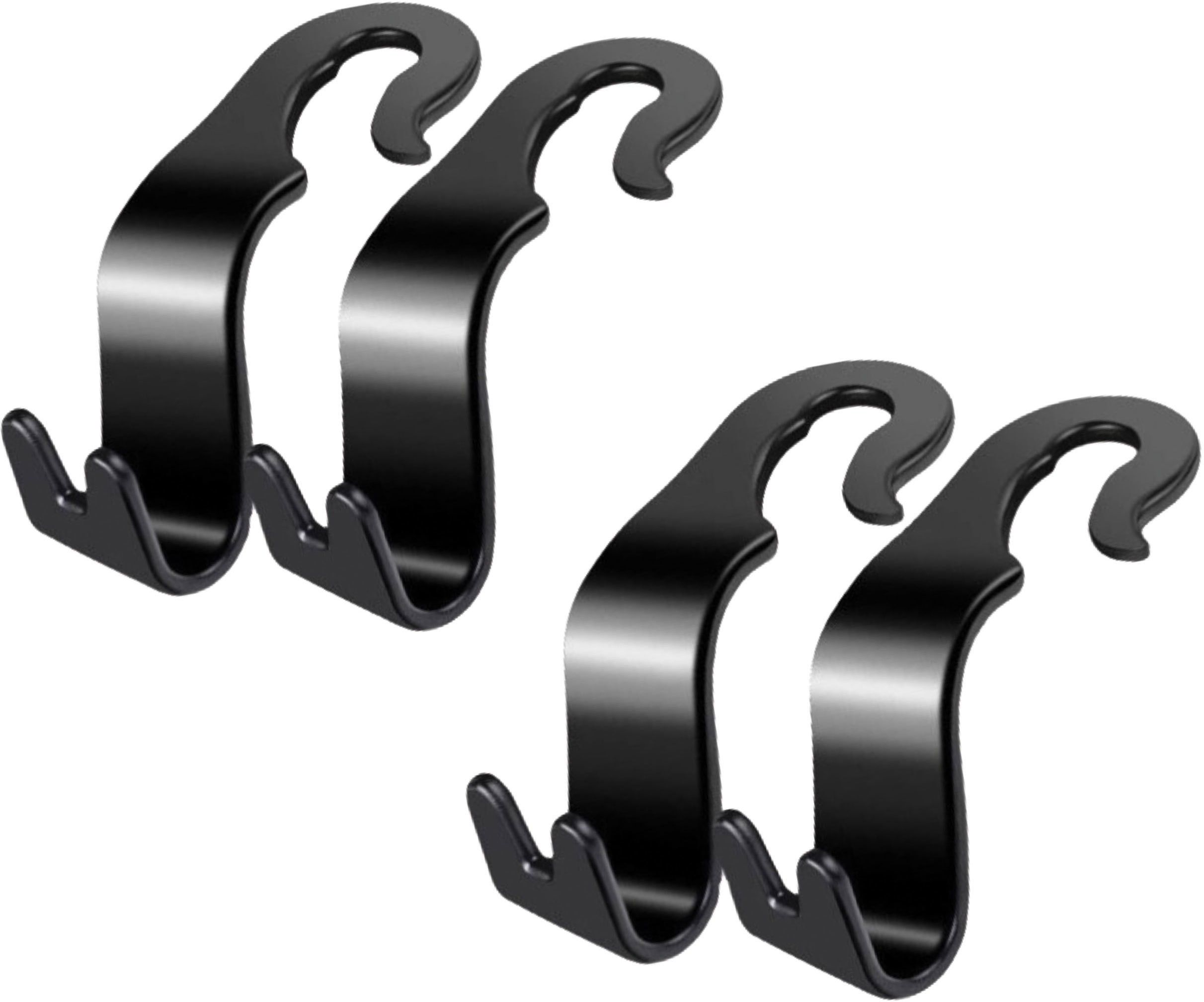 Car Headrest Hanging Hook for Car Back Seat, Pack of 4 Pcs Combo