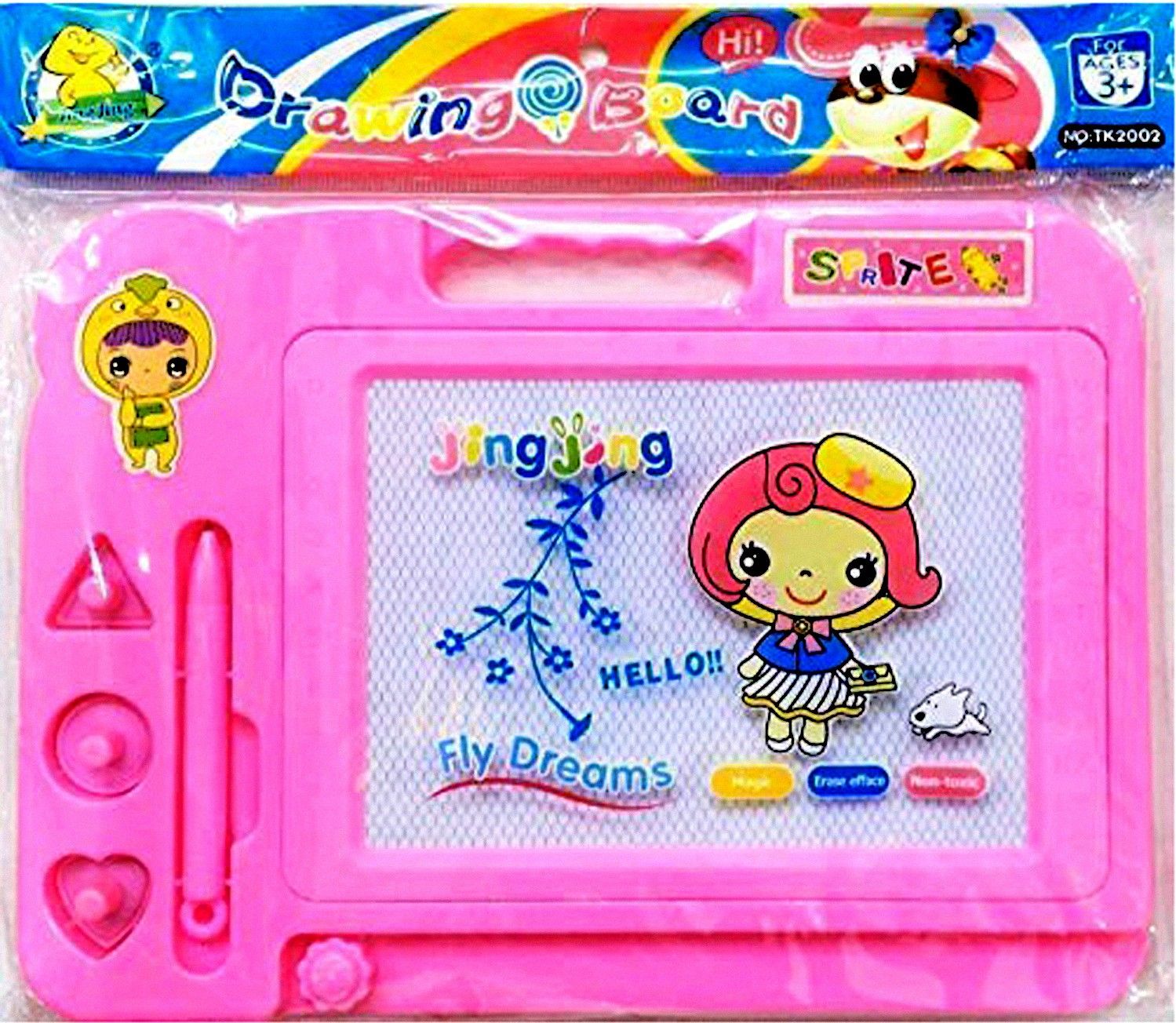 Children Magic Slate Pen Doodle Pad Eraser Drawing Easy Reading Writing Learning Graffiti Board Kids Educational Toy Magnetic Painting Sketch Pad.