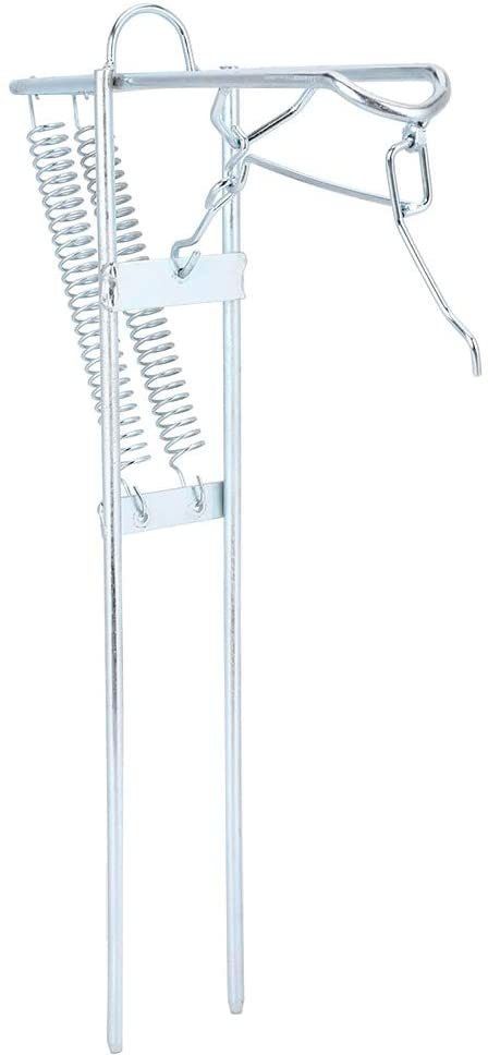 Fishing Rod Holder With Spring Silver Fishing Rod-image-10