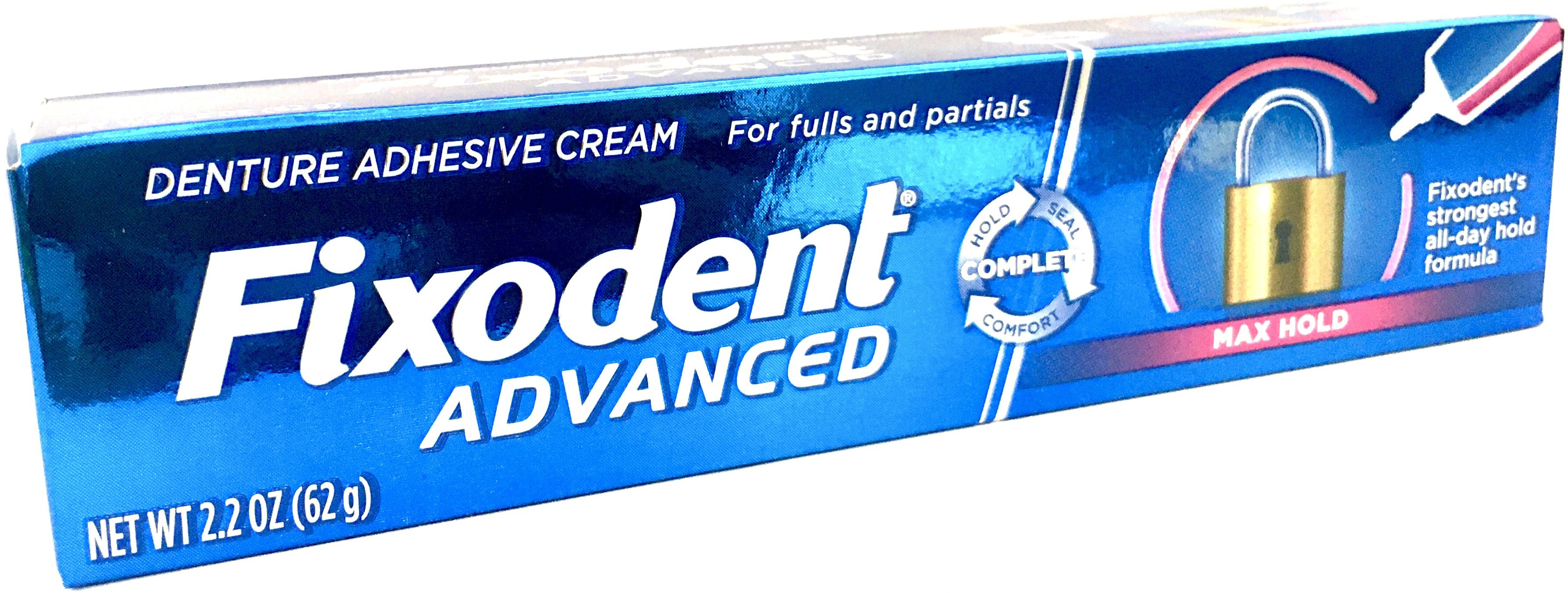 fixodent ADVANCED MAX HOLD DENTURE ADHESIVE CREAM TOOTHPASTE Toothpaste image 1