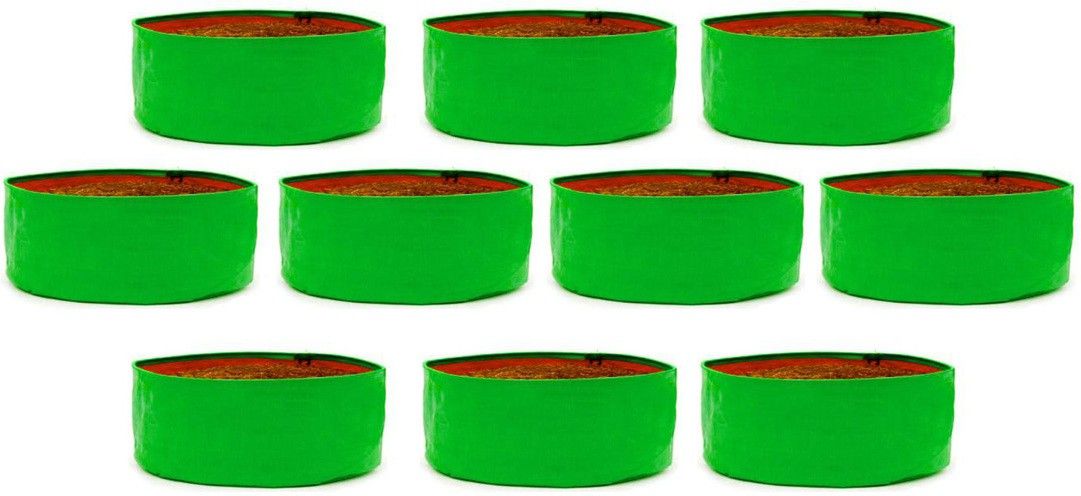 Terrace Gardening Round Shape Grow Bags 12Inch*6Inch (Pack of 10) Grow Bag-image-11