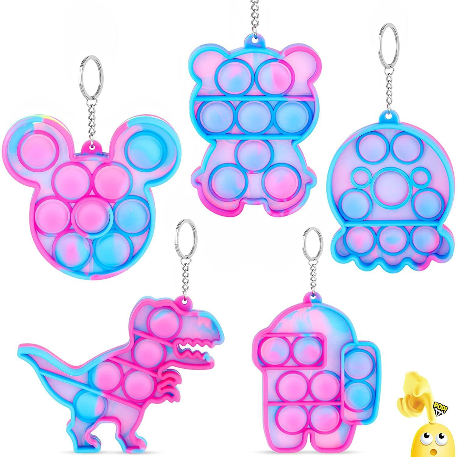 royals Mini Pop-it Keychain Pack of 5 image 1