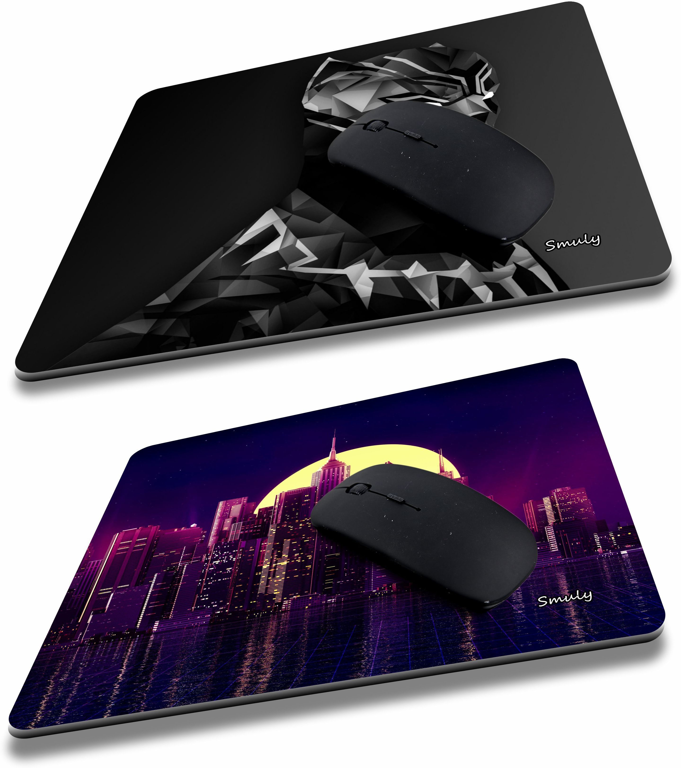 SMULY BLACK PANTHER COMBO & CITY MOON Non-Slip I Am Capable of Amazing Things, Motivational Quotes Printed Mouse Pad for Gaming Computer, Laptop, PC Mouse Pad (Multicolor) Mousepad-image-36