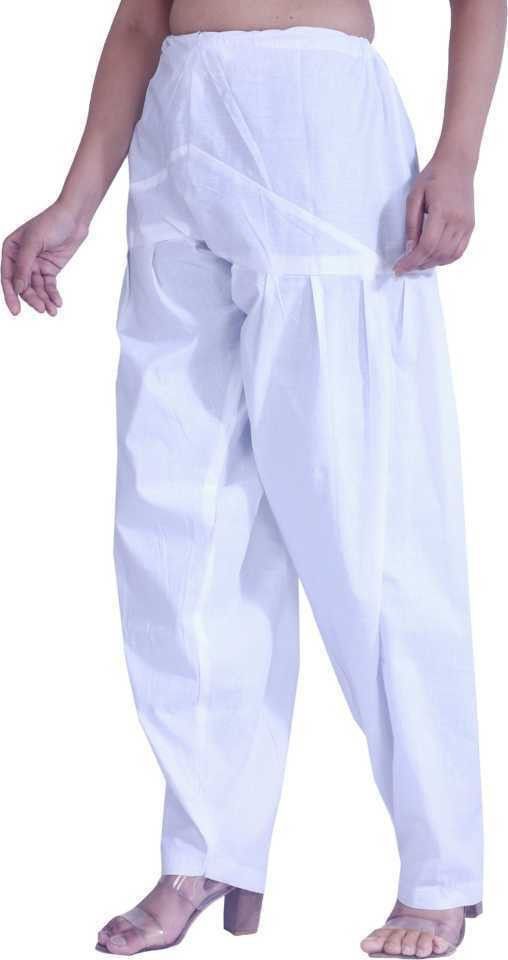 nezup Pure Cotton Solid Women ["White"] Salwar-picture-11