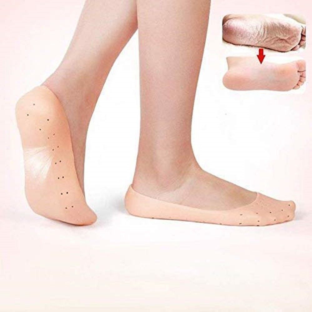 Anti Crack Full Length Silicon Foot Protector Moisturizing Socks Skin Heel Support-image-37