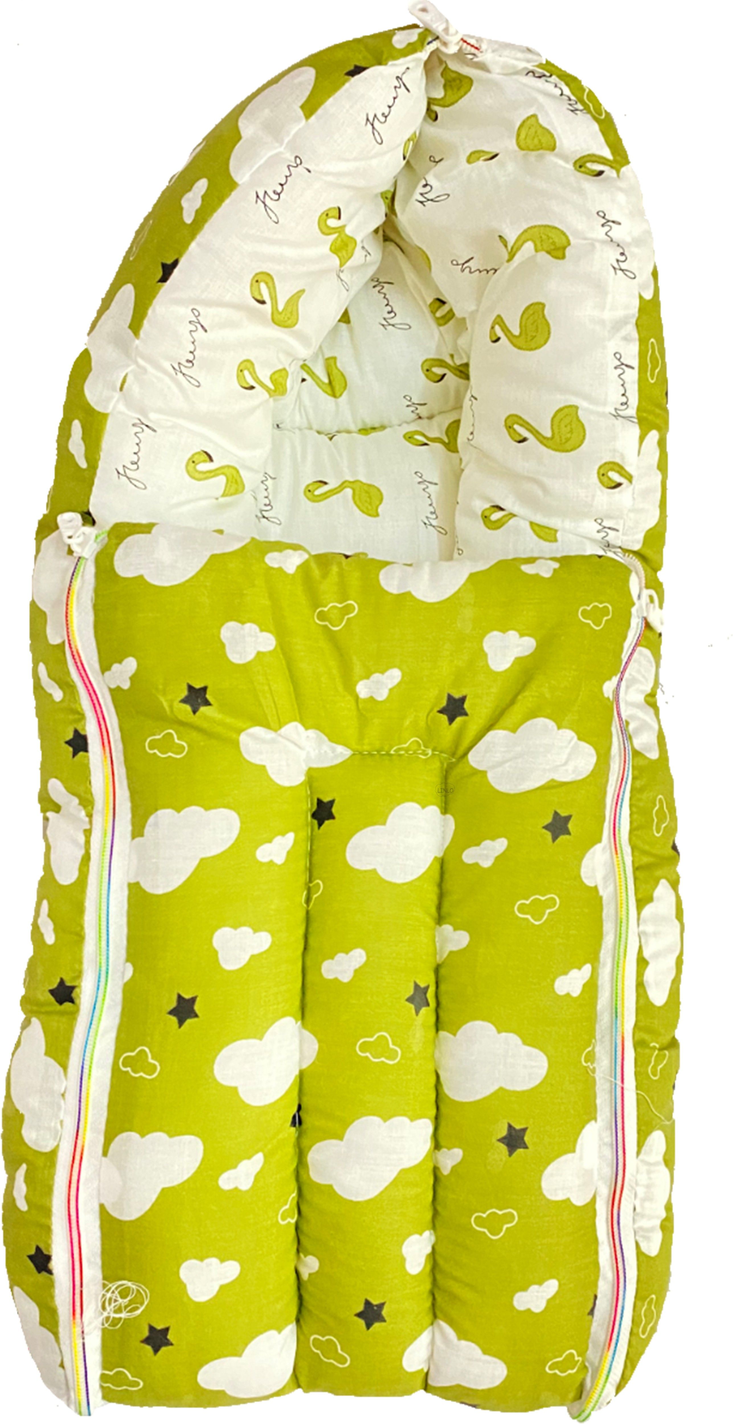 Cloudy 3 in 1 Baby's Cotton Bed Cum Carry Bed Baby Sleeping Bag for Baby Bedding Sleeping Bag-image-1