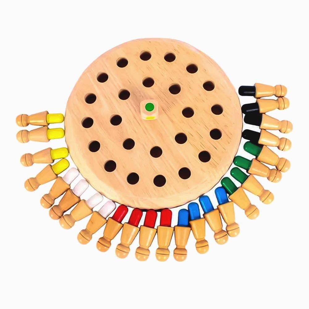 univocean Wooden Memory Chess Game For Girls Boys-picture-18