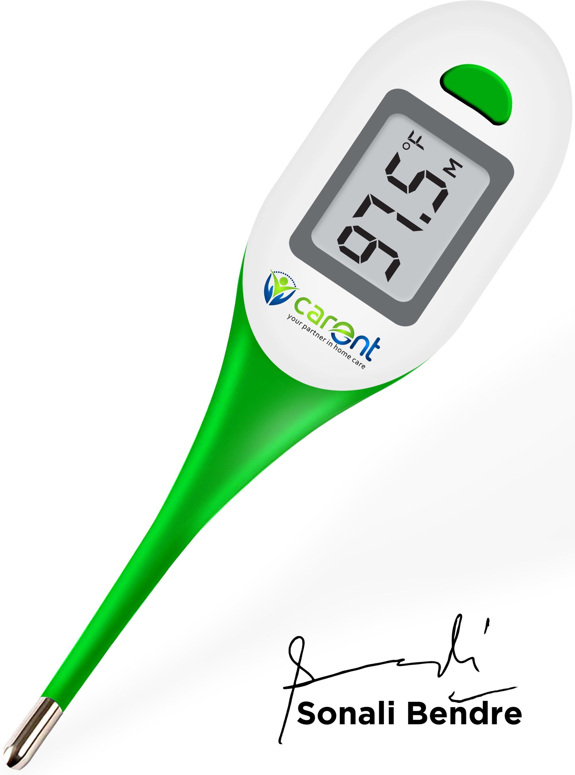 Carent DMT4326 Waterproof Flexible Digital Tip Thermometer with Fever Alarm for Kids & Adults Thermometer