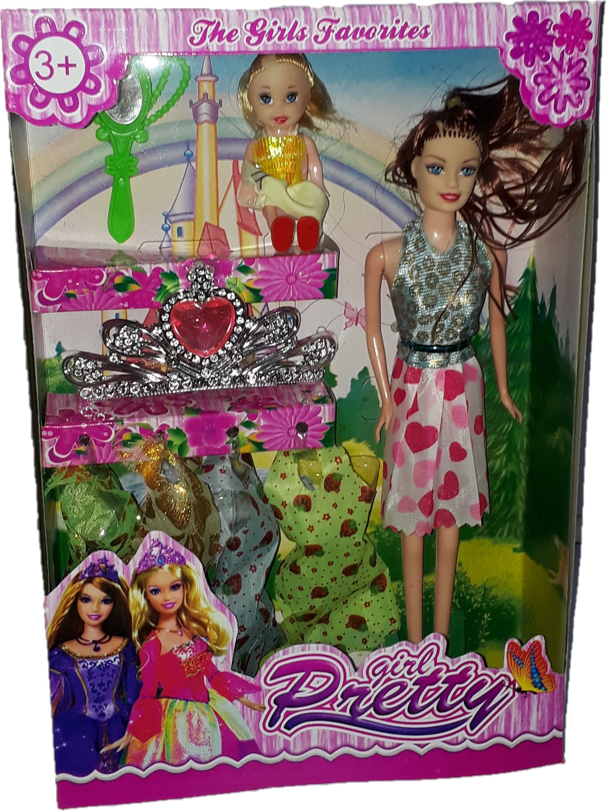 ctc creation Pretty Happy Girl Doll Series With Doll Dresses Set For Kids-picture-30